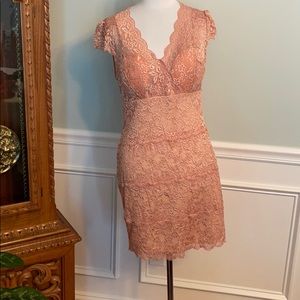 Light pink lace dress
